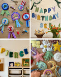 Birthday Celebration Collection - Banner, Badge, & Wand Kits