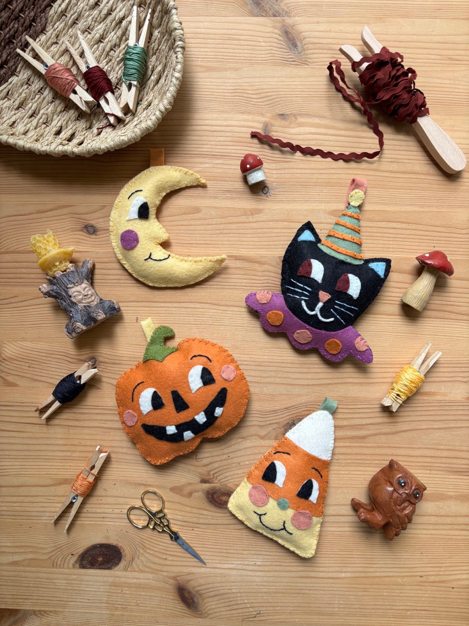 Halloween Felt Garland Pattern